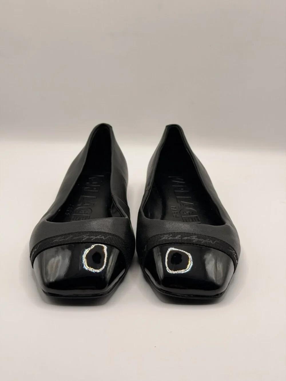 Karl Lagerfeld Paris Women’s Zofia Cap Toe Ballet Flats Sz 6 M